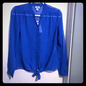 💙 NWT 2/$20 Worthington blue button down shirt 💙